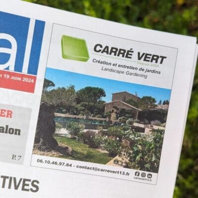 Encart publicitaire pour Carré Vert par l'agence CM Communication