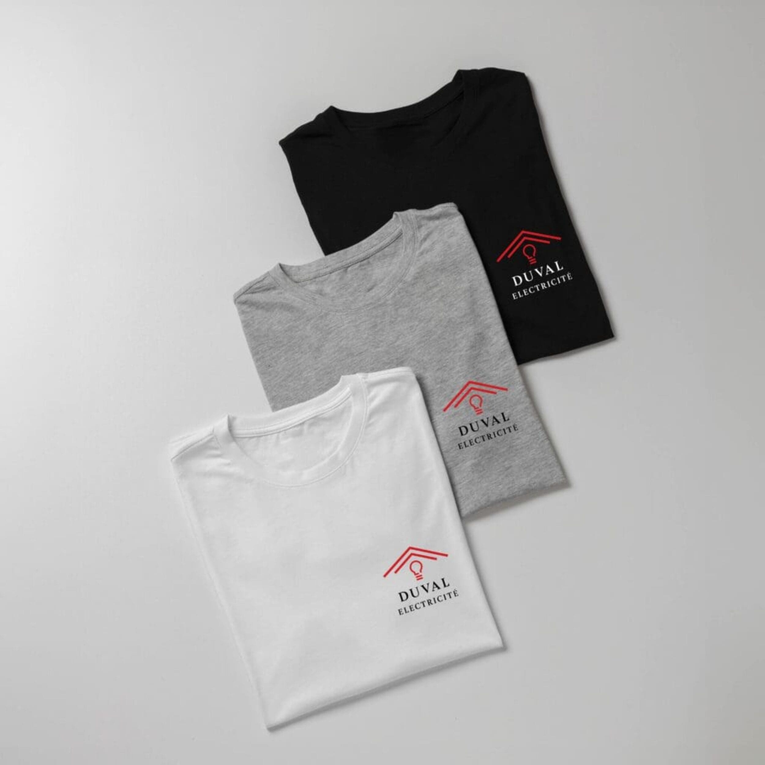 Duval électricité - CM Communication - t-shirts