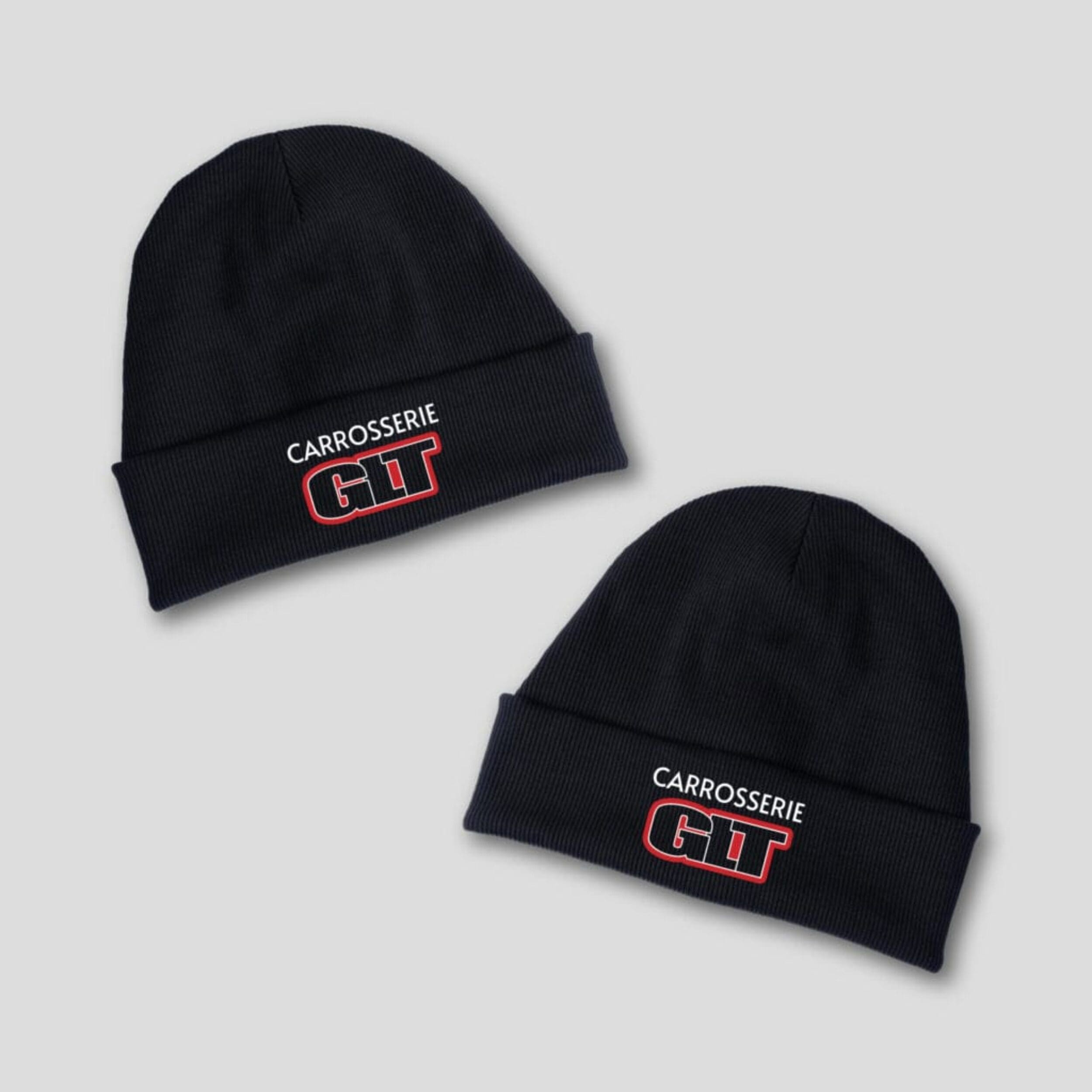 Bonnet noir avec logo brodé "CARROSSERIE GLT"