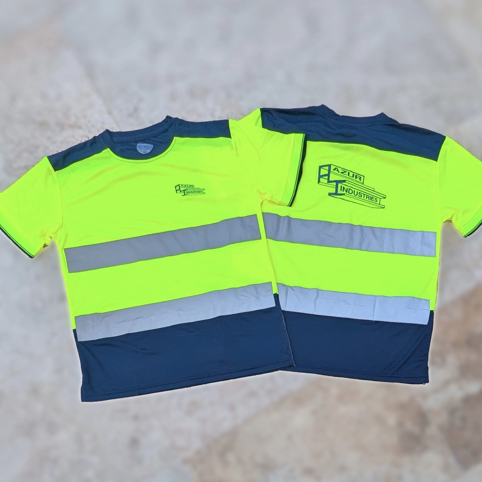 t-shirt haute visibilité Azur industries