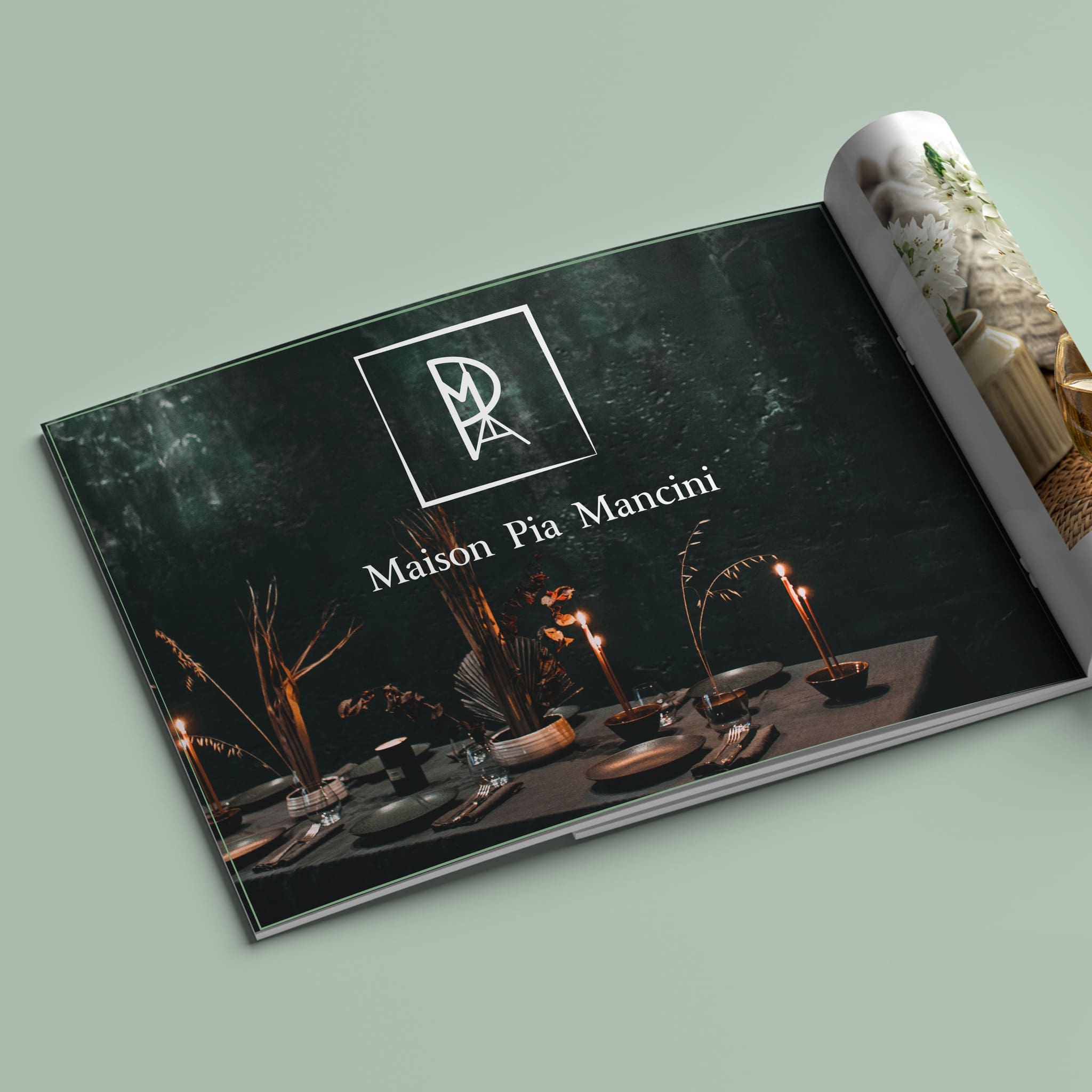Catalogue haut de gamme pour sublimer l’univers de la Maison Pia.