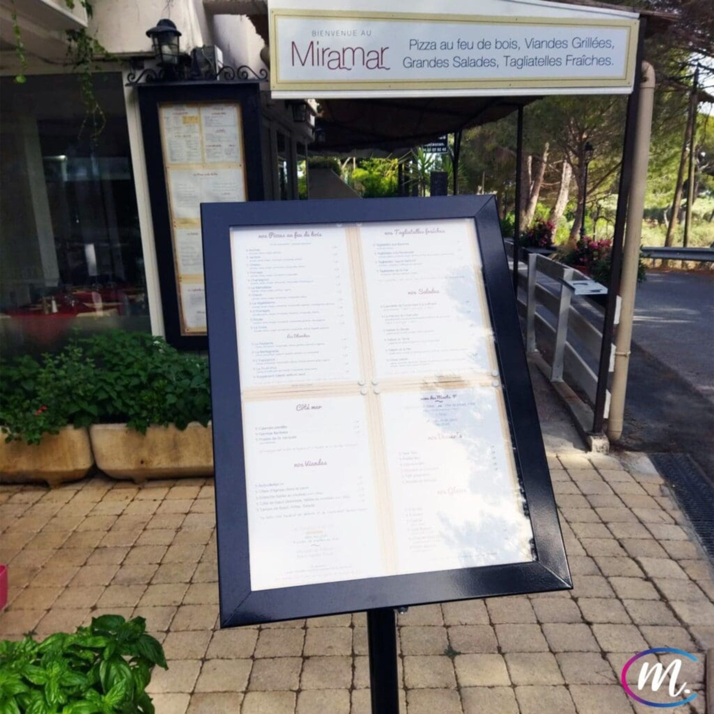 Un nouveau menu extérieur du Miramar