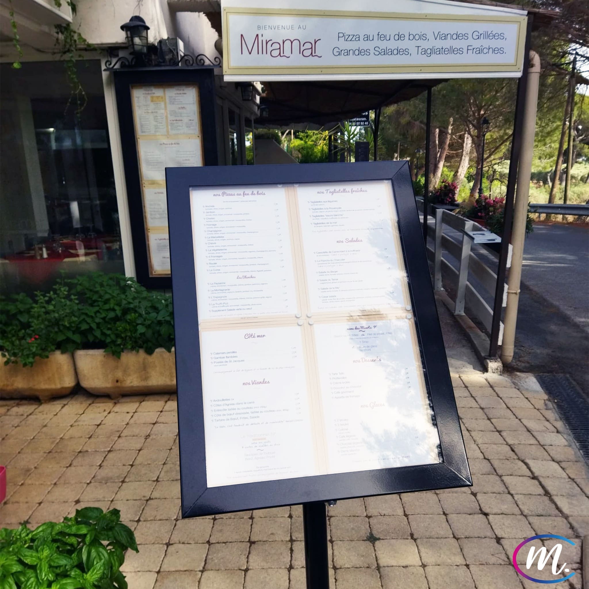 Un nouveau menu extérieur du Miramar