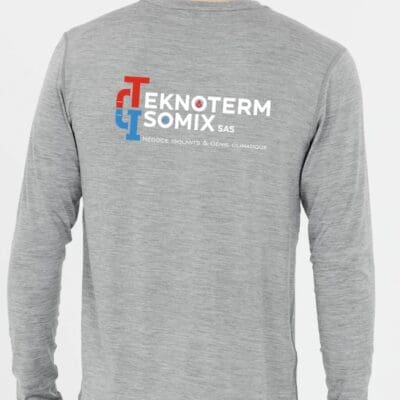Teknoterm Isomix mise sur un tee-shirt manches longues sur mesure