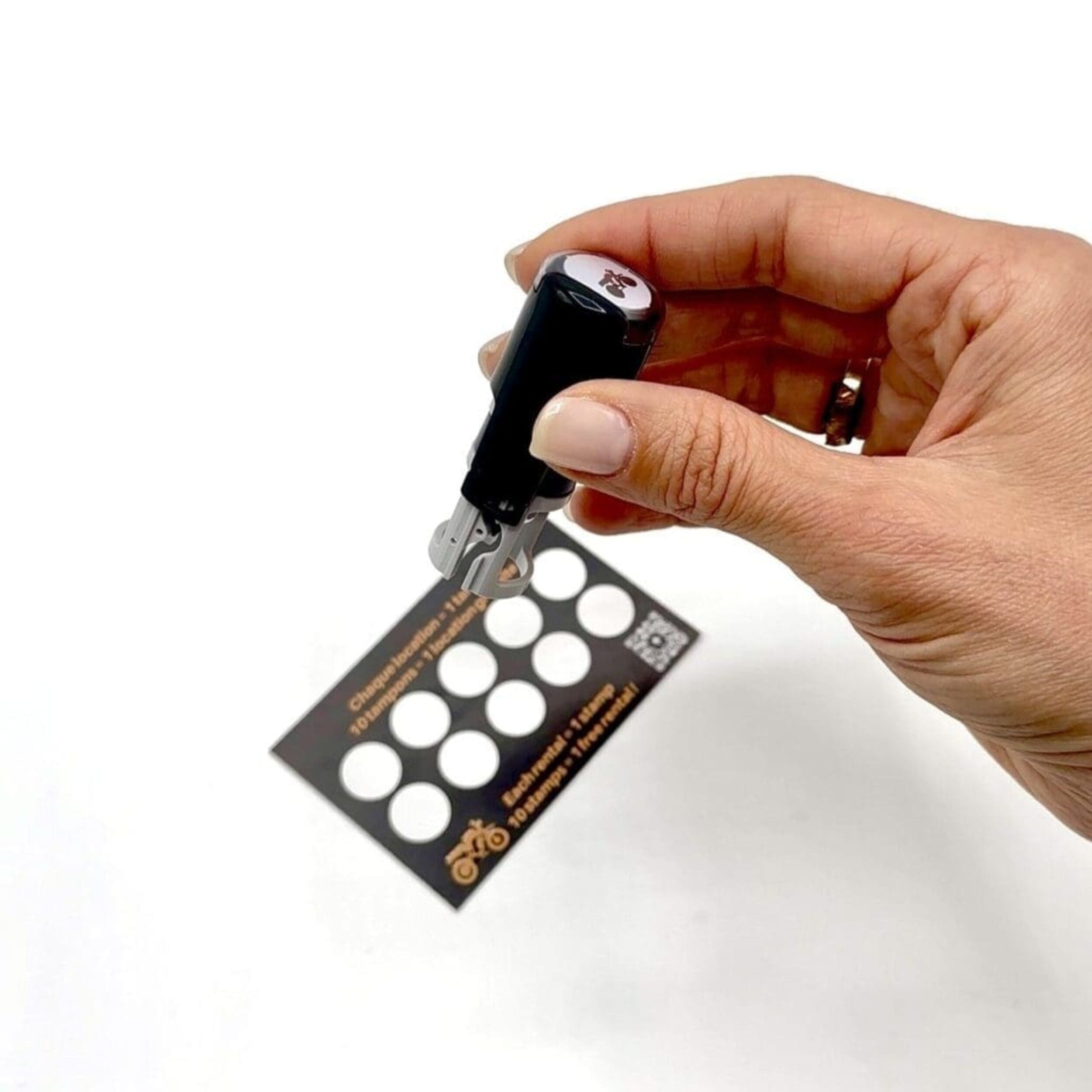 Carte de fidélité avec tampon personnalisé pour RSR