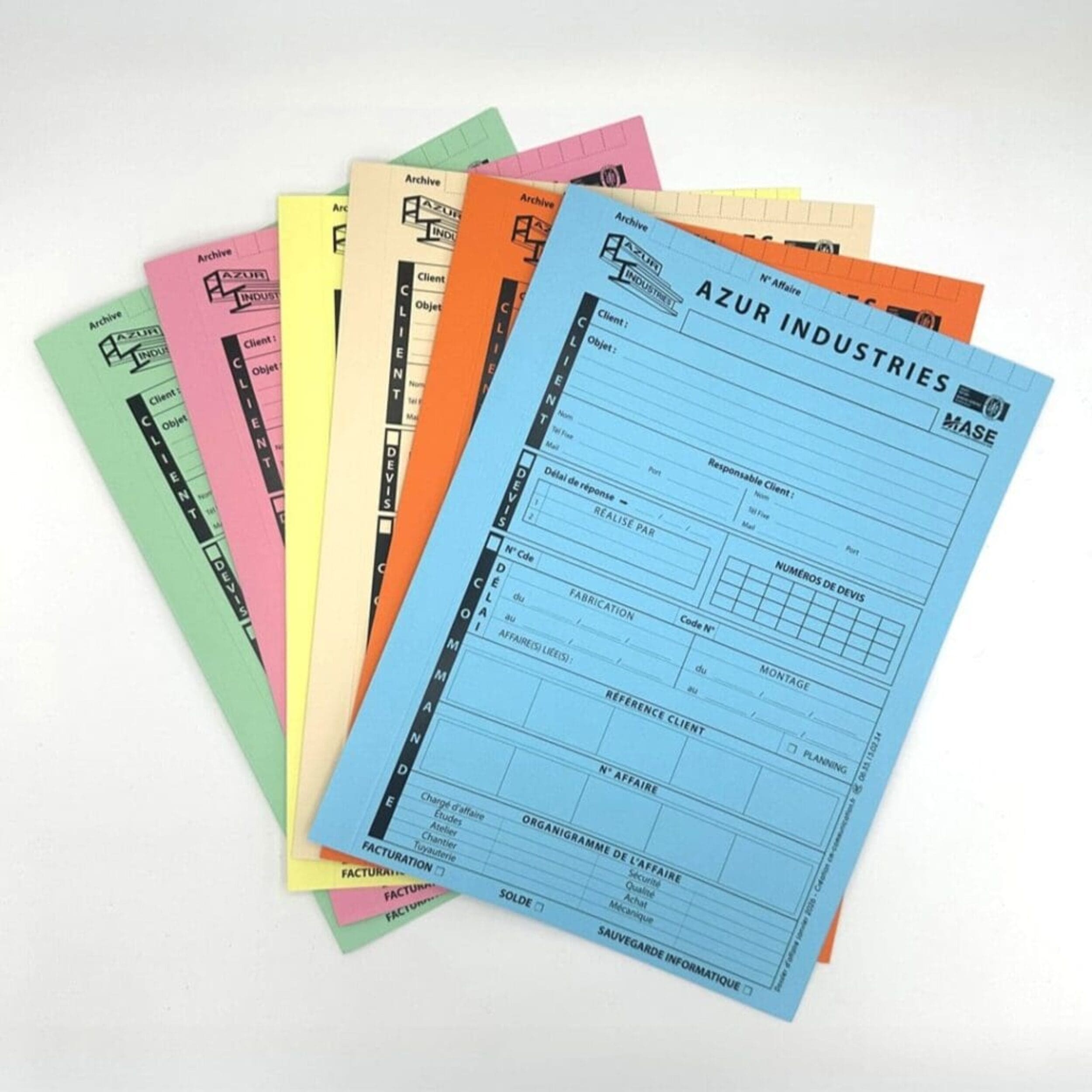 Des pochettes d’affaires personnalisées pour Azur Industries