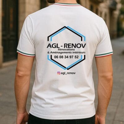 Tee-shirts personnalisés pour AGL-RENOV