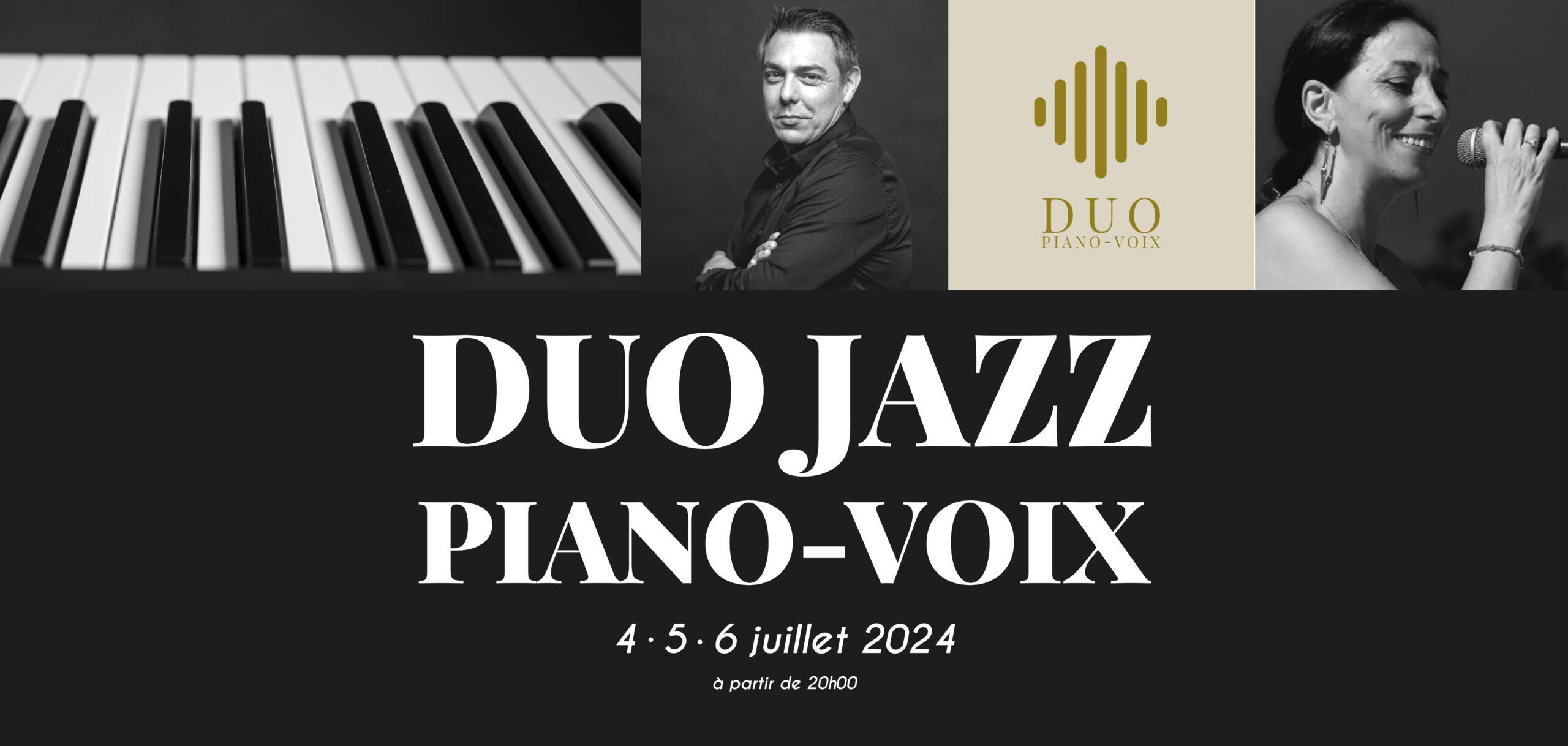4-5-6 juillet 2024 soirée piano voix restaurant le moulin des sens à Salon de Provence